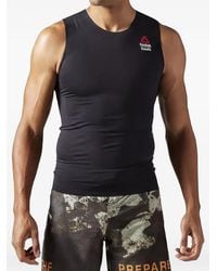 Reebok - Rear-Print Sleeveless Tank Top - Lyst