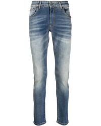 Salvatore Santoro - Slim-Fit-Jeans Mit Logo-Patch - Lyst