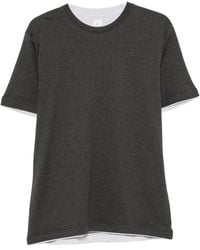 Eleventy - Layered-Effect Short-Sleeve T-Shirt - Lyst
