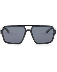 Prada - Sonnenbrille mit geometrischem Gestell - Lyst