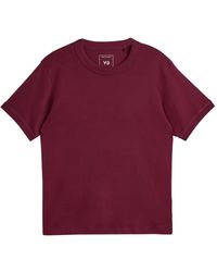 Y-3 - Crewneck Cotton T-Shirt - Lyst
