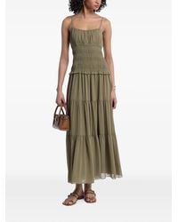 Michael Kors - Robe Mi-Longue À Volants Superposés - Lyst