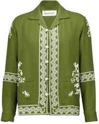 BAZISZT - Embroidered Long-Sleeve Shirt - Lyst