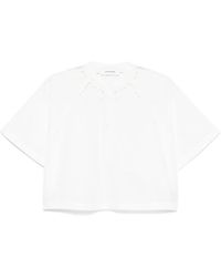 Yves Salomon - Bluse Mit Cut-Out - Lyst