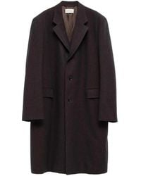 Lemaire - Notched-Lapel Single-Breasted Coat - Lyst