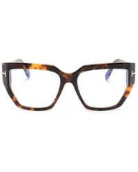 Tom Ford - Brille mit geometrischem Gestell - Lyst
