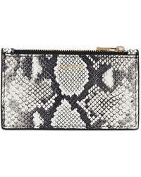 Anine Bing - Lucy Python Zip Wallet - Lyst