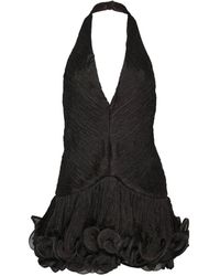 Stolen Stores - Ruffled Halterneck Mini Dress - Lyst