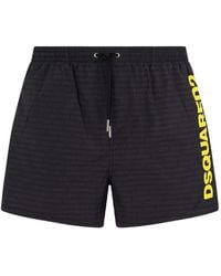 DSquared² - Logo Midi Swim Boxer Shorts - Lyst
