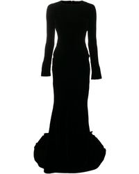 Haider Ackermann Avondjurk Met Fluwelen-effect - Zwart
