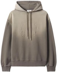 Maison Kitsuné - Hoodie Circle Stamp Délavé À Logo Brodé - Lyst