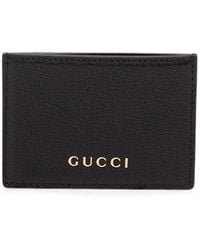 Gucci - Card Case With Logo Lettering - Lyst
