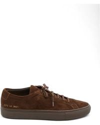 Common Projects - Achilles Suede Lace-Up Sneakers - Lyst