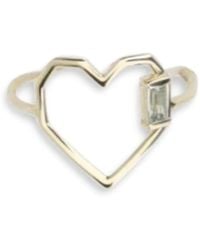 Aliita - Anello Corazon Aquamarine - Lyst