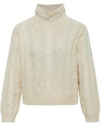 Bogner - Malene Cable-Knit Turtleneck Sweater - Lyst