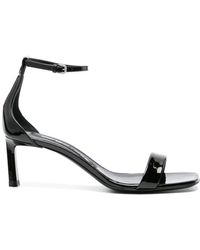 Sergio Rossi - Square-toe Patent Sandals - Lyst
