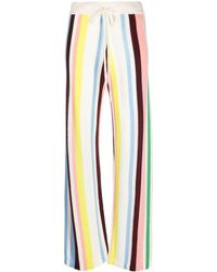 Chinti & Parker - Stripe Pattern Wide Leg Trousers - Lyst