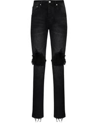 Purple Brand - P002 Wash Blowout Tapered Jeans - Lyst
