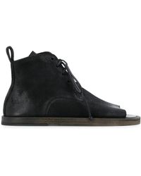 Marsèll - Open Toe Flat Desert Boots - Lyst