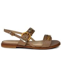 Pinko - Buckle-Detail Strap Sandals - Lyst