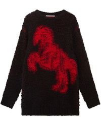 Stella McCartney - Pixel Horse Jaquard Wool Jumper - Lyst