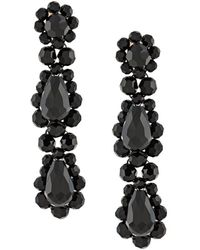 Simone Rocha Oorhangers Met Kralen - Zwart