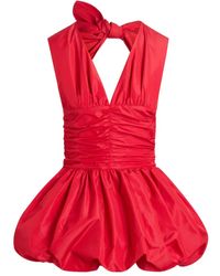 Patou - Bow-Detail Mini Dress - Lyst