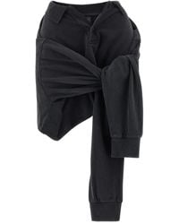 Balenciaga - Knotted Mini Polo Skirt - Lyst