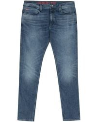 HUGO - Mid-rise Slim-fit Jeans - Lyst