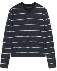 JNBY - V-Neck Striped Sweater - Lyst