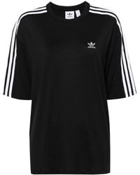 adidas - T-Shirt mit 3 Streifen - Lyst