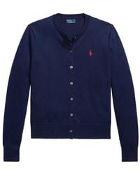 Polo Ralph Lauren - Button Crew-Neck Cardigan - Lyst