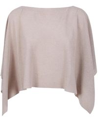 D.exterior - Capa Con Cuello Barco - Lyst