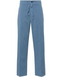 Canali - Pantalones ajustados de talle medio - Lyst