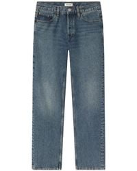 FRAME - Buttoned Denim Jeans - Lyst