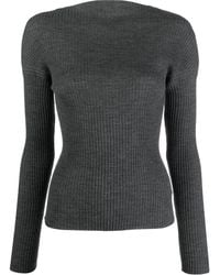 Mrz - Ribbed-knit Long-sleeve Top - Lyst
