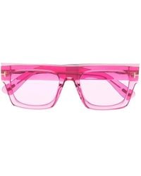 Tom Ford - Fausto Square-Frame Sunglasses - Lyst