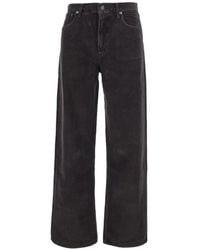 Agolde - Corduroy Straight-Leg Trousers - Lyst