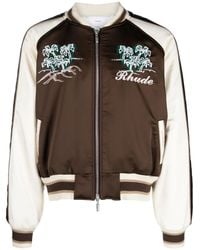 Rhude - Souvenir Embroidered Bomber Jacket - Lyst