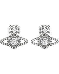 Vivienne Westwood - Norabelle Crystal-embellished Stud Earrings - Lyst