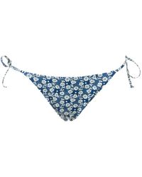 MC2 Saint Barth - Floral-Print Side-Tie Bikini Bottoms - Lyst