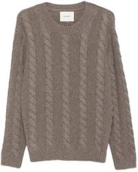 Lisa Yang - Pull Espen En Maille Torsadée À Col Rond - Lyst