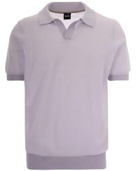 BOSS - Short-Sleeved Piqué-Knit Polo Shirt - Lyst