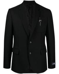 Versace - Buckle-Detail Single-Breasted Blazer - Lyst