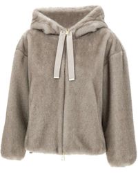 Herno - Veste Zippée À Lien De Resserrage - Lyst