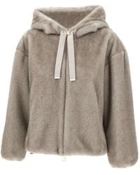 Herno - Chaqueta con capucha y cordones - Lyst