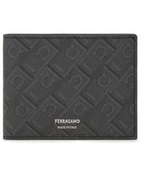 Ferragamo - Monogram Leather Wallet - Lyst