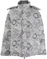 10 Corso Como - Abstract-print Hooded Puffer Jacket - Lyst