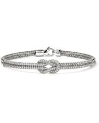 John Hardy - Love Knot Armband Aus Sterlingsilber Mit Diamanten - Lyst