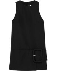 Ami Paris - Buckle-Detail Sleeveless Mini Dress - Lyst